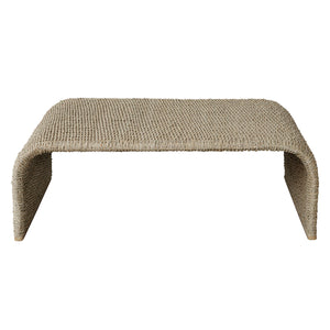 Uttermost Calabria Woven Seagrass Coffee Table 22877 WEAVING WITH MANGO WOOD AND METAL