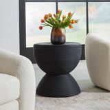 Uttermost Bongo Black Rattan Side Table 22899 RATTAN