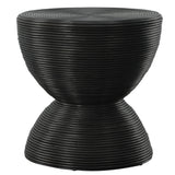 Uttermost Bongo Black Rattan Side Table 22899 RATTAN