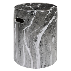 Uttermost Marvel Marbled Garden Stool 22896 Ceramic