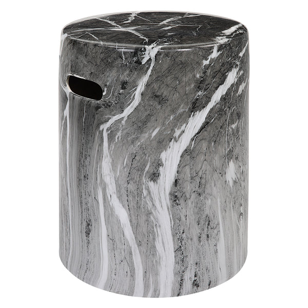 Uttermost Marvel Marbled Garden Stool 22896 Ceramic