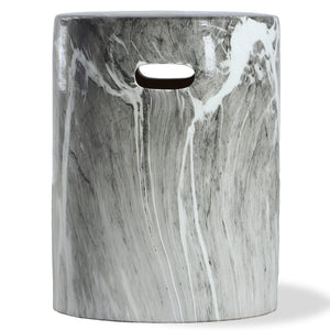 Uttermost Marvel Marbled Garden Stool 22896 Ceramic
