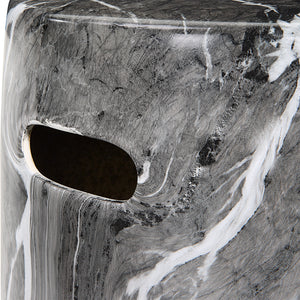 Uttermost Marvel Marbled Garden Stool 22896 Ceramic