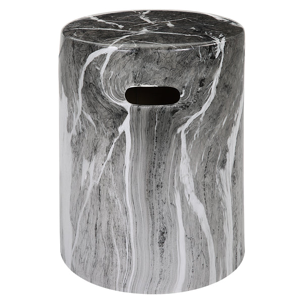 Uttermost Marvel Marbled Garden Stool 22896 Ceramic