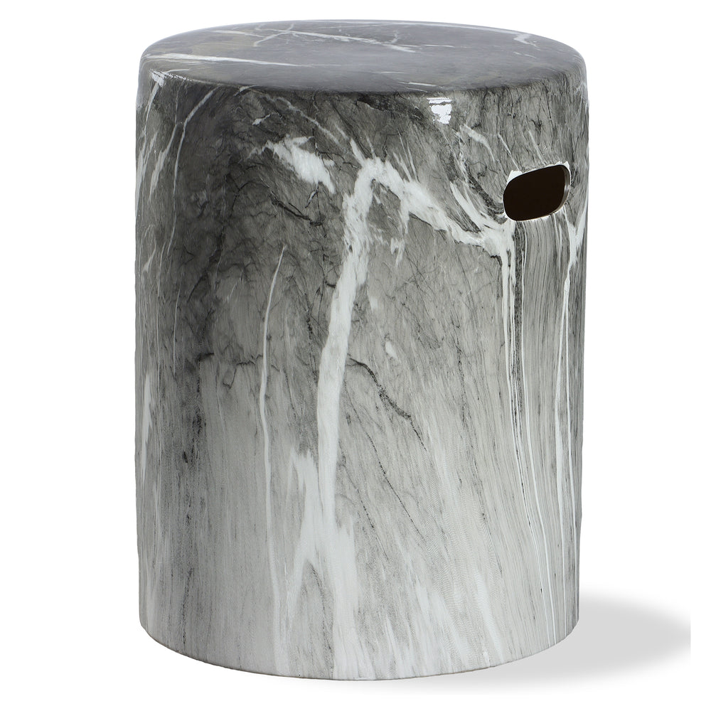 Uttermost Marvel Marbled Garden Stool 22896 Ceramic