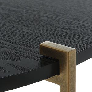 Uttermost Aztec Wood Nesting Tables, Set/2 22882 IRON, MDF, ASH