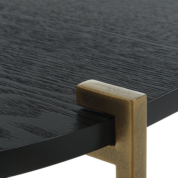 Uttermost Aztec Wood Nesting Tables, Set/2 22882 IRON, MDF, ASH