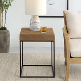 Uttermost Laramie Rustic Rope Accent Table 22884 MDF, IRON, ROPE