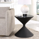 Uttermost Time's Up Hourglass Shaped Side Table 22888 RESIN, MARBLE, IRON