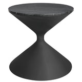 Uttermost Time's Up Hourglass Shaped Side Table 22888 RESIN, MARBLE, IRON