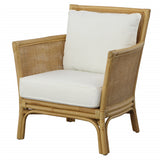 Uttermost Pacific Rattan Armchair 23766 RATTAN WITH FOAM AND FABRIC