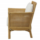 Uttermost Pacific Rattan Armchair 23766 RATTAN WITH FOAM AND FABRIC