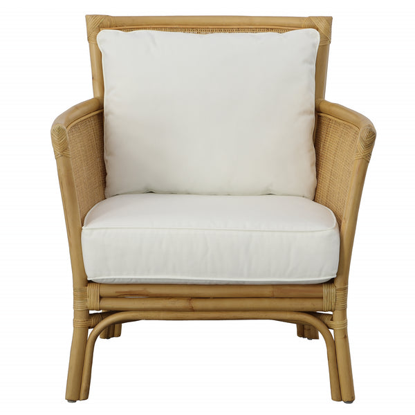 Uttermost Pacific Rattan Armchair 23766 RATTAN WITH FOAM AND FABRIC