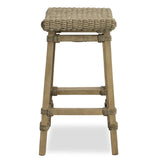 Uttermost Everglade Sea Grass Counter Stool 22903 WOOD WITH SEAGRASS, RATTAN AND STRAP