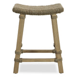 Uttermost Everglade Sea Grass Counter Stool 22903 WOOD WITH SEAGRASS, RATTAN AND STRAP