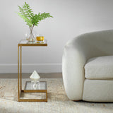 Uttermost Musing Brushed Brass Accent Table 22913 IRON, GLASS