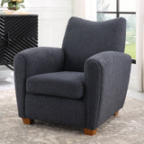 Uttermost Teddy Slate Accent Chair 23759 RUBBER WOOD，PLYWOOD，FABRIC，FOAM，HARDWARE