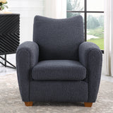 Uttermost Teddy Slate Accent Chair 23759 RUBBER WOOD，PLYWOOD，FABRIC，FOAM，HARDWARE