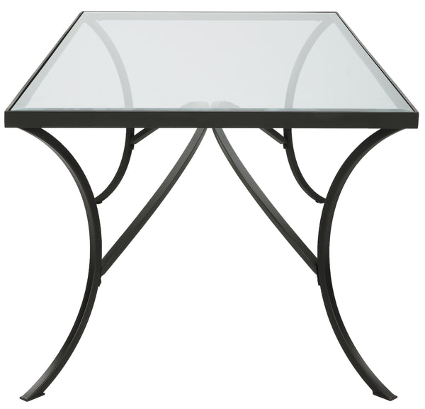 Uttermost Alayna Black Metal & Glass Coffee Table 22909 METAL ,TEMPERED GLASS