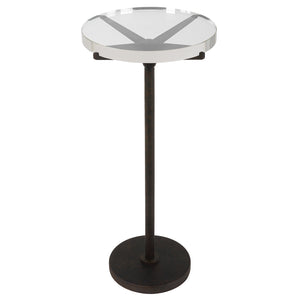 Uttermost Forge Industrial Accent Table 22915 METAL,CRYSTAL