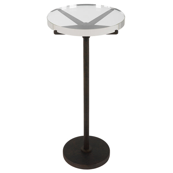 Uttermost Forge Industrial Accent Table 22915 METAL,CRYSTAL