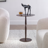 Uttermost Industria Copper Bronze Accent Table 22904 IRON