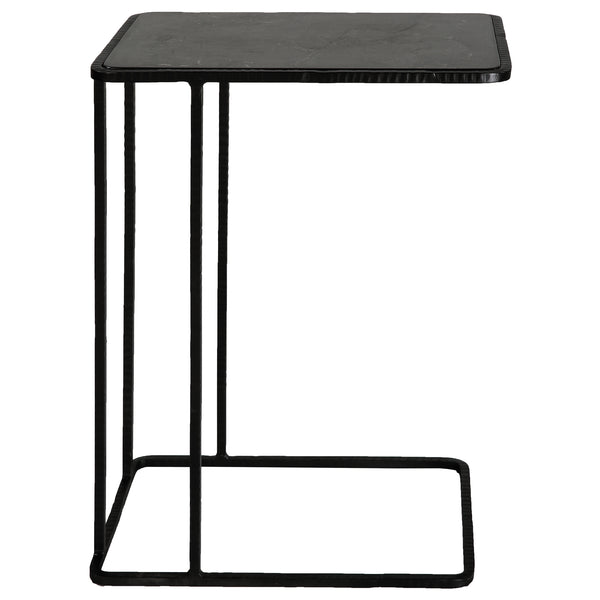 Uttermost Cavern Stone & Iron Accent Table 22905 Iron    Blue Stone   Plywood
