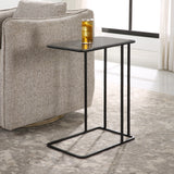 Uttermost Cavern Stone & Iron Accent Table 22905 Iron    Blue Stone   Plywood