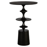 Uttermost Flight Textured Black Accent Table 22921 ALUMINUM