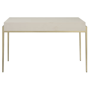 Uttermost Jewel Modern White Desk 22900 MDF,METAL AND PU