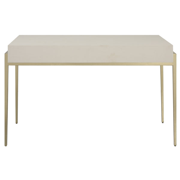 Uttermost Jewel Modern White Desk 22900 MDF,METAL AND PU