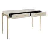 Uttermost Jewel Modern White Desk 22900 MDF,METAL AND PU