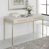 Uttermost Jewel Modern White Desk 22900 MDF,METAL AND PU