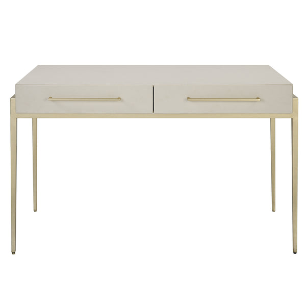 Uttermost Jewel Modern White Desk 22900 MDF,METAL AND PU