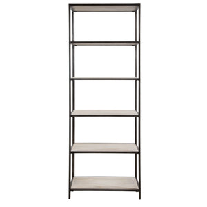 Uttermost Baldwin Industrial Etagere 22960 WOOD, IRON