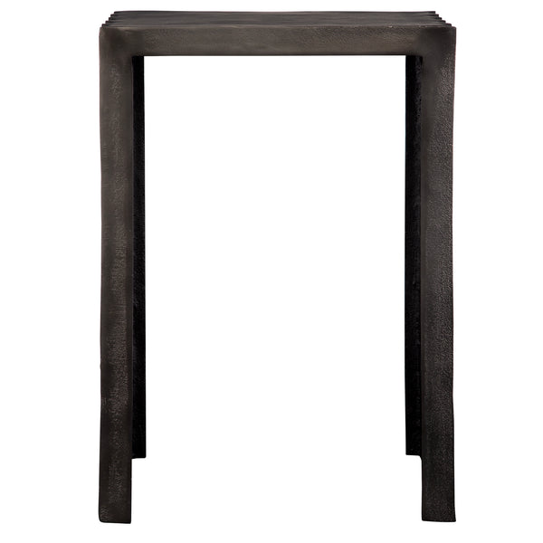 Uttermost In The Groove Aluminum Accent Table 22963 ALUMINUM