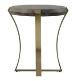 Uttermost Unite Brass Leg Wood Side Table 22940 METAL,MDF,VENEER,SOLID WOOD