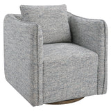 Uttermost Corben Blue Swivel Chair 23820 HARDWOOD,PLYWOOD,MDF,FABRIC,FOAM,HARDWARE