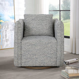 Uttermost Corben Blue Swivel Chair 23820 HARDWOOD,PLYWOOD,MDF,FABRIC,FOAM,HARDWARE