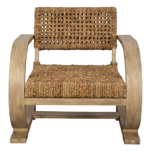 Uttermost Rehema Driftwood Accent Chair 22958 Bentwood Mango + Mixed Hardwood With Veneer And Banana Fibre