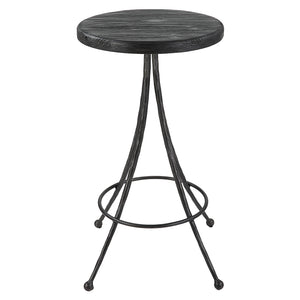 Uttermost Sona Black Counter Stool 22970 Recycled Pine+Iron