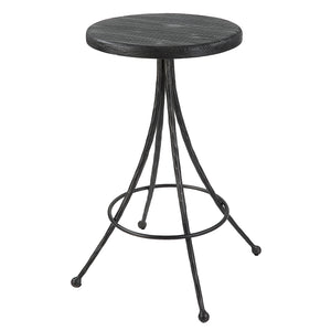 Uttermost Sona Black Counter Stool 22970 Recycled Pine+Iron