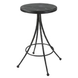 Uttermost Sona Black Counter Stool 22970 Recycled Pine+Iron