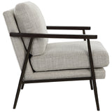 Uttermost Sebastian Cast Iron Accent Chair 23828 IRON,OAK,FABRIC,FOAM,DOWN,PLYWOOD