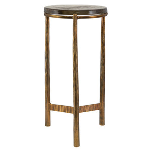 Uttermost Eternity Brass Accent Table 22978 GLASS, ALUMINUM