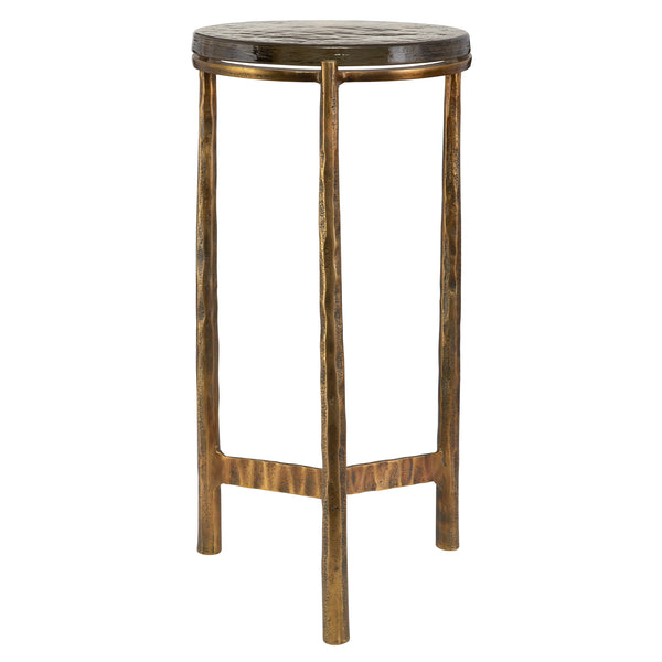 Uttermost Eternity Brass Accent Table 22978 GLASS, ALUMINUM