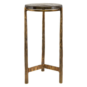 Uttermost Eternity Brass Accent Table 22978 GLASS, ALUMINUM