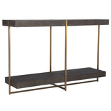 Uttermost Taja Modern Brass / Wood Console Table 22972 MDF,VENEER,STAINLESS STEEL