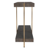 Uttermost Taja Modern Brass / Wood Console Table 22972 MDF,VENEER,STAINLESS STEEL