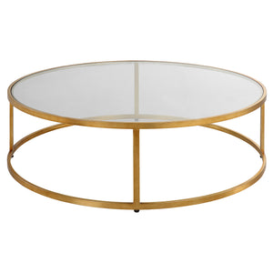 Uttermost Radius Modern Circular Coffee Table 22971 Metal,Glass